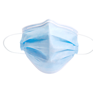 CHIRURGISCH GEZICHTSMASKER met oorlus, 17,5×9,5 cm – 3 PLY